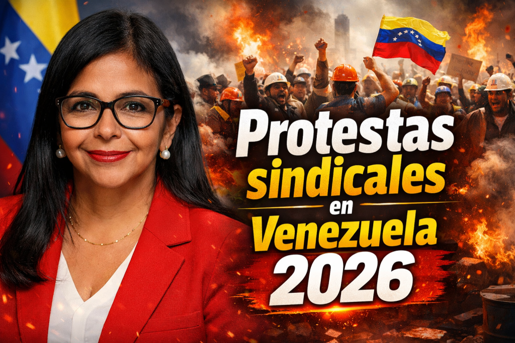 Protestas sindicales en Venezuela 2026 exigen salarios dolarizados ante crisis y sueldos de menos de 1 dólar