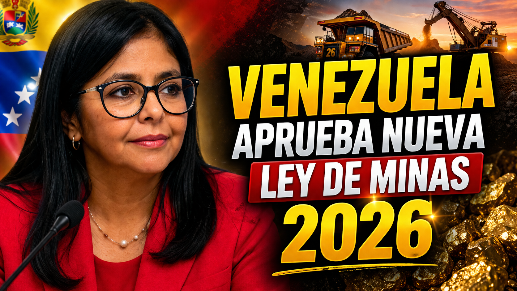 Venezuela aprueba nueva Ley de Minas 2026 apertura histórica al capital extranjero en el sector minero